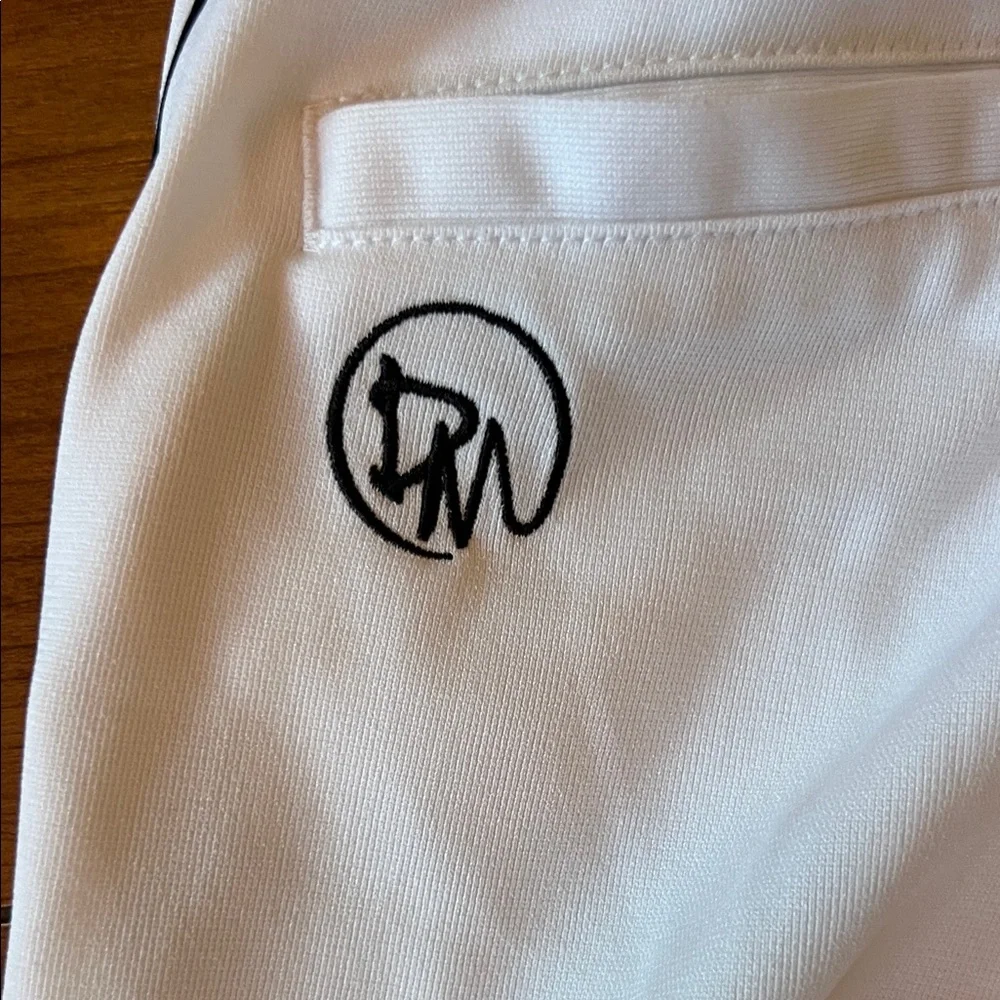 Youth White Baseball Pants with Black Piping - Picture 2 of 5